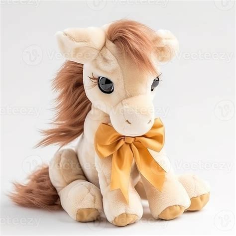 Cute Horse Animal Plush Toy Plain Background Animal Doll with 22862835 Stock Photo at Vecteezy