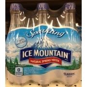 Ice Mountain Sparkling Natural Spring Water, Original: Calories, Nutrition Analysis & More ...