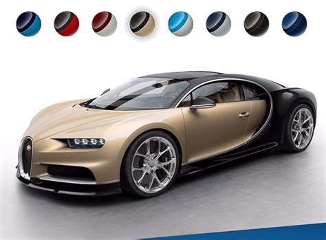 Bugatti Website Shows off Chiron Colors