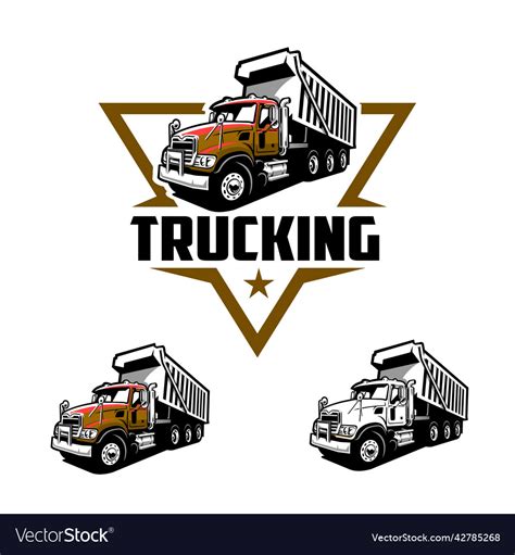 Premium ready made 18 wheeler trucking company Vector Image