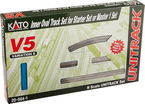 Amazon.com: Kato USA Model Train Products V5 UNITRACK Inside Loop Track ...