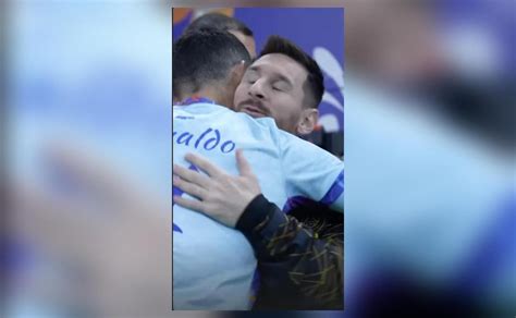 Lionel Messi shares video of him hugging Ronaldo