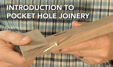 Learn how to make a basic face frame pocket hole joint. Pocket hole ...