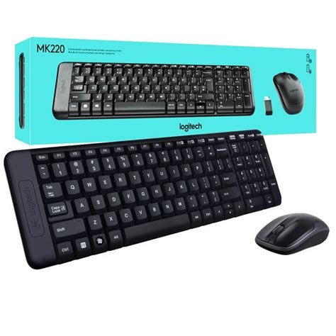 Logitech Desktop MK220 Sans-fil (AZERTY) Kits claviers/souris Logit...