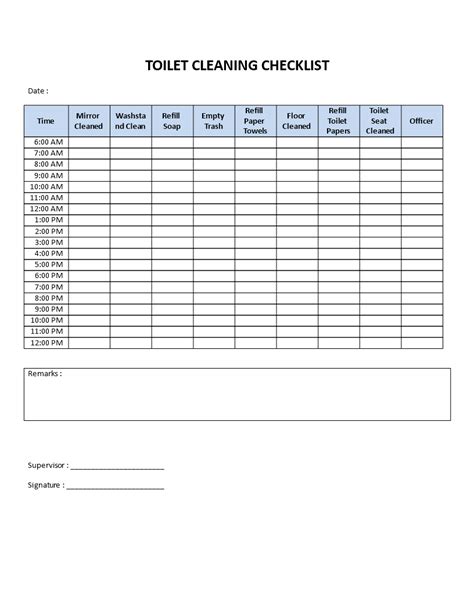 Bathroom Cleaning Checklist Printable - Printable Word Searches