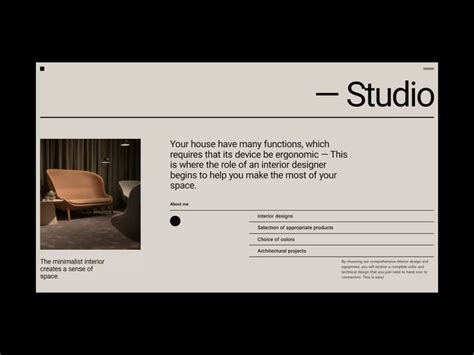 Architect / Interior design Website - Video [08] by Tomasz Mazurczak ...