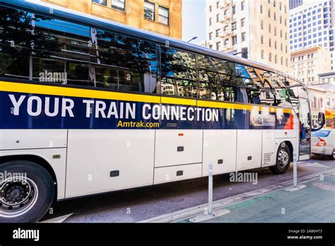 Nov 17, 2019 San Francisco / CA / USA - Amtrak Bus connecting San ...