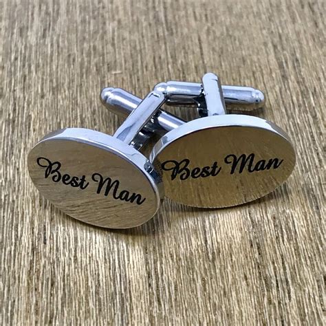 Groomsmen Cufflinks Groomsmen Gifts Engraved Cuff Links for | Etsy