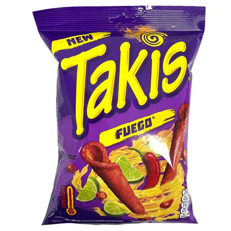 Buy Takis Fuego Chips 180g Extreme Chill and Lime Flavoured Corn Snack Online at desertcartSouth ...