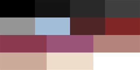 Pale Goth Portrait Palette