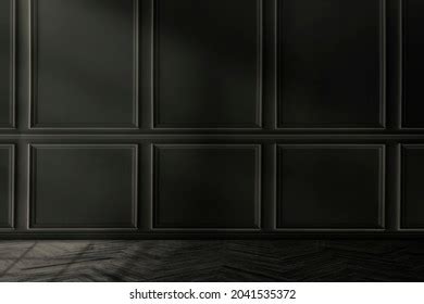 Empty Luxury Room Black Wall Stock Photo 2041535372 | Shutterstock