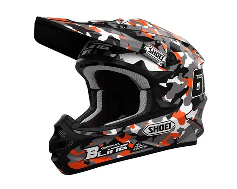 HELMET GRAPHICS KIT ''Camo Orange'' DESIGN – bling graphix