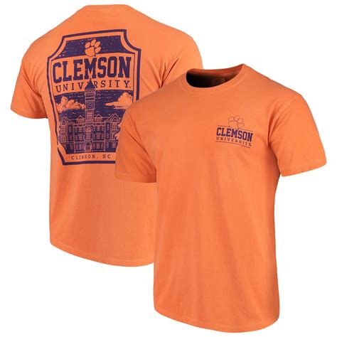 Men's Orange Clemson Tigers Comfort Colors Campus Icon T-Shirt