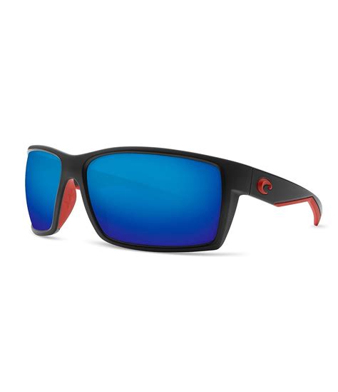 Costa Reefton Blackout Polarized Mirrored Glass Rectangle Sunglasses ...