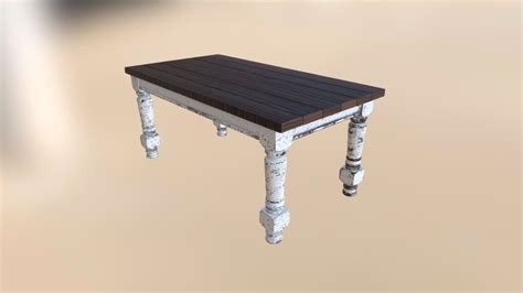 Husky farmhouse table - Download Free 3D model by cyberkho [50fcefd] - Sketchfab