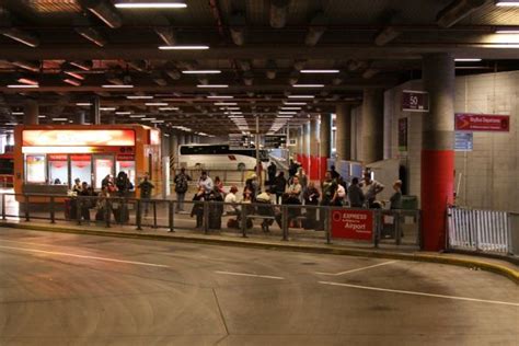 Waiting area for SkyBus passengers in the bus terminal at Southern Cross - Wongm's Rail Gallery