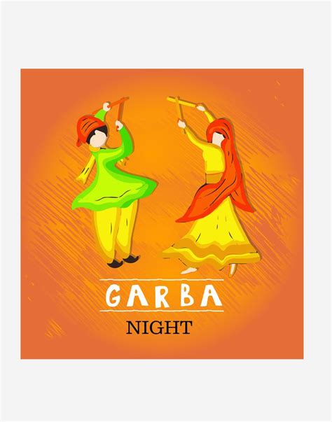 navratri garba vector template | Navratri garba, Navratri, Templates