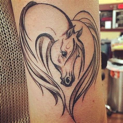 Horse/heart tattoo by Chip Telano at All Saints Tattoo. | Horse heart tattoo, Horse tattoo, Dog ...