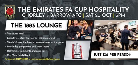 Chorley Football Club on Twitter: "FA CUP | We're four days out from ...