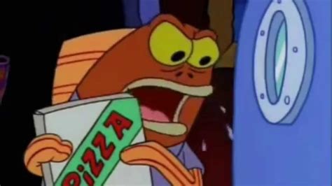 "How am I supposed to eat this pizza WITHOUT MY DRINK?!" : spongebob