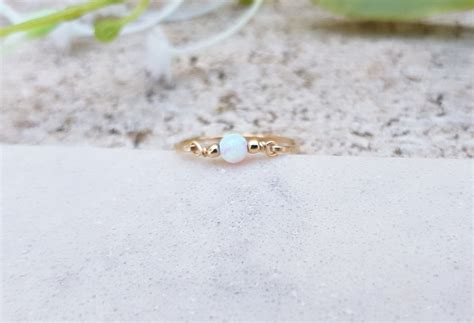 Opal Ring White Opal Ring Gold Opal Ring Opal Gold Ring | Etsy