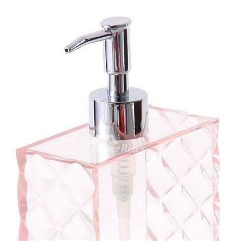 Simple Modern Pink Plastic Bathroom Liquid Soap Dispenser