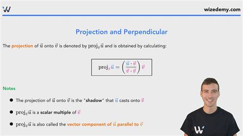 Projection (Proj) and Perpendicular (Perp) - Wize University Linear ...