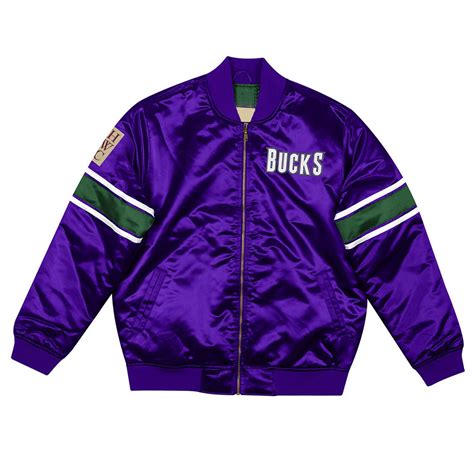 Satin NBA Milwaukee Bucks Purple Jacket - Jacket Makers