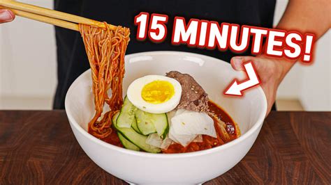 Bibim Naengmyeon (Korean Spicy Cold Noodles) - Aaron and Claire