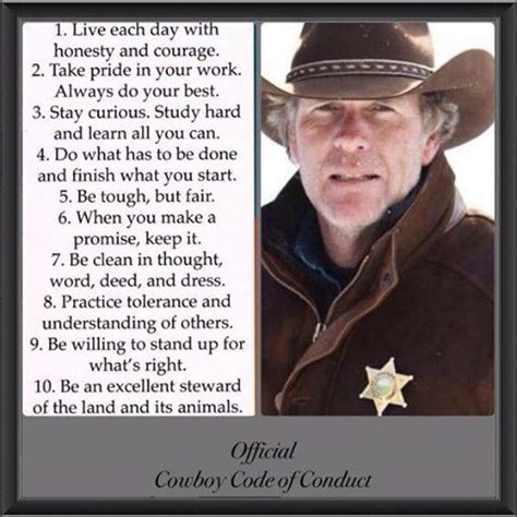 The Cowboy's Code of Conduct