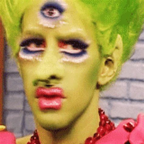 Freaky Drag Queen Makeup Seth Green GIF | GIFDB.com