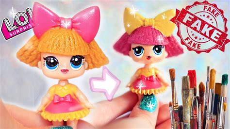 Custom FAKE LOL Dolls Turns REAL! LQL BAD MESSY FAIL! Glitter Queen DIY ...