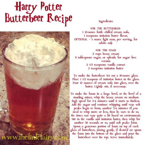 cold alcoholic butterbeer recipe