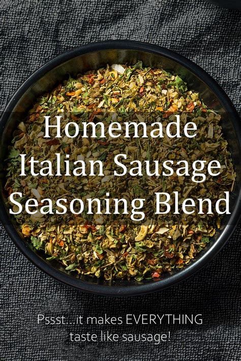 Sausage Meat Recipes, Deli Meat Recipes, Italian Sausage Seasoning ...