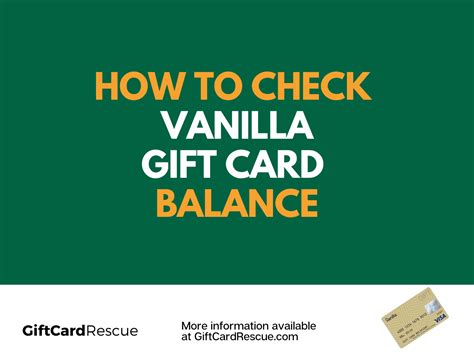 Vanilla Gift Card Balance - GiftCardRescue.com