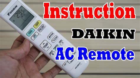 Dainkin AC Remote Control Instructions - YouTube