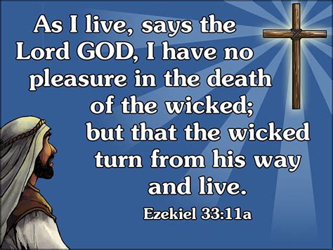 Ezekiel 33:11a Memory Verse Download (Ready-to-Print PDF) - Bible Visuals International