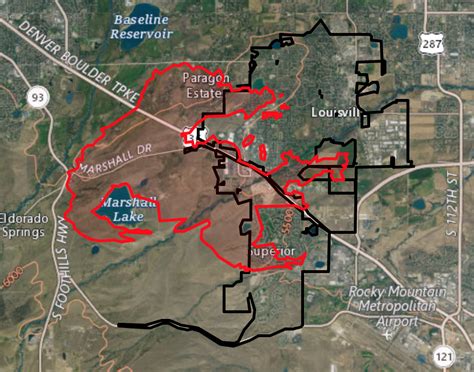 MAP: Marshall Fire perimeter shows 6,000 acres burned in Boulder County ...