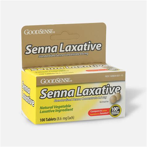 GoodSense® Senna Laxative Standardized Senna Concentrate Tablets, 100 ct