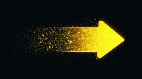 Golden Arrow Shooting Out Particles - Stock Motion Graphics | Motion Array