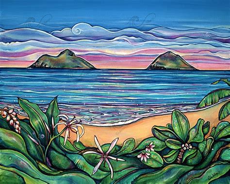 Lanikai Sunrise-Giclee(Canvas Print) – Colleen Wilcox Art