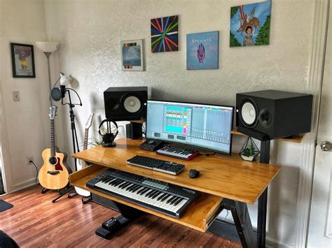 My Dream Clean Studio Build : MusicBattlestations | Home recording studio setup, Home studio ...