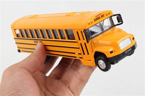 Die Cast Yellow School Bus, 7 Inch Classic School Bus Toy with Pullbac – sunnytoysngifts.com
