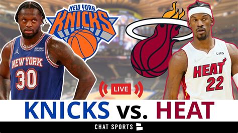 New York Knicks vs. Miami Heat Live Streaming Scoreboard, Play-By-Play ...