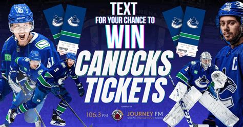 Canucks Tickets! Text to Enter! | Journey 106.3 FM Vancouver