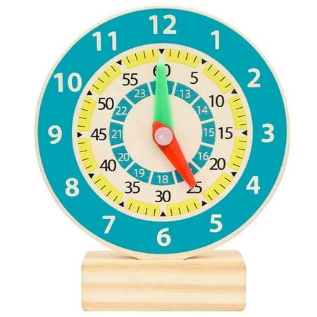 Kids Learning Clock Wooden Teaching Clock Educational Clock Time Learning Clock | Walmart Canada