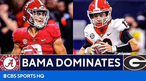 No. 3 Alabama Dominates No. 1 Georgia 41-24 | FULL Game Recap | CBS ...