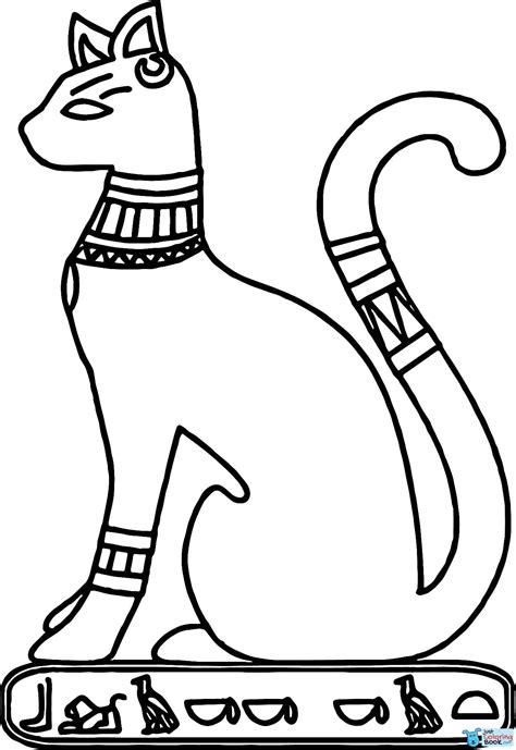 Adult Coloring Pages Egyptian Cats - Coloring Pages Ideas