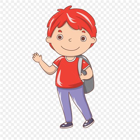 School Student PNG Image, School Student Cartoon Illustration, Opening Illustration, Cartoon ...