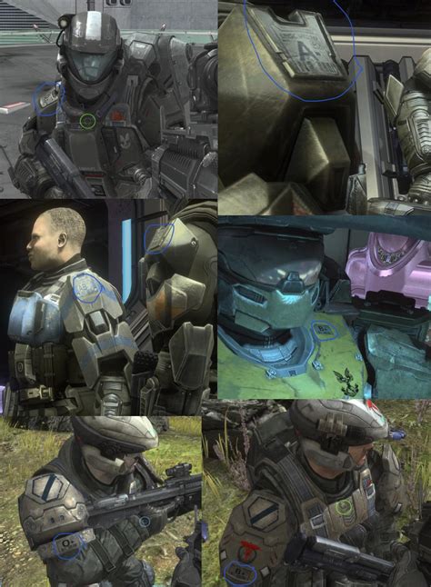 Characters in Halo ODST & Reach have their blood type on their armour ...